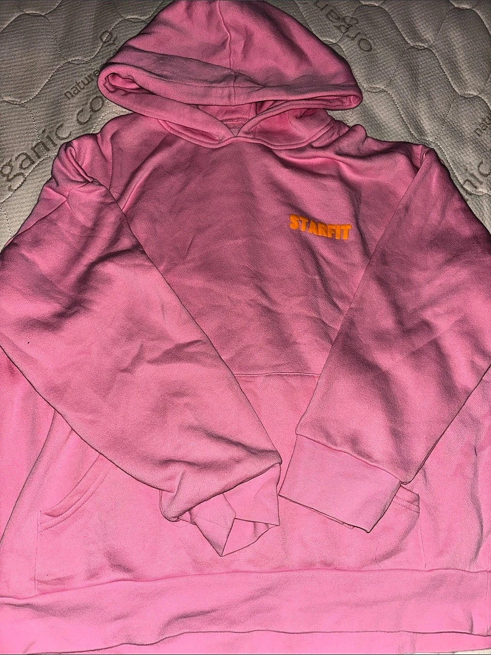 STARFIT Pink Graphic Hoodie Size Medium Like New